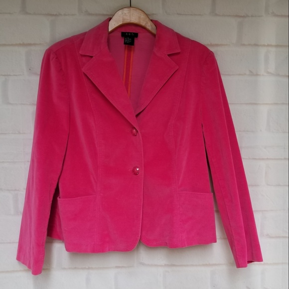hot pink corduroy jacket